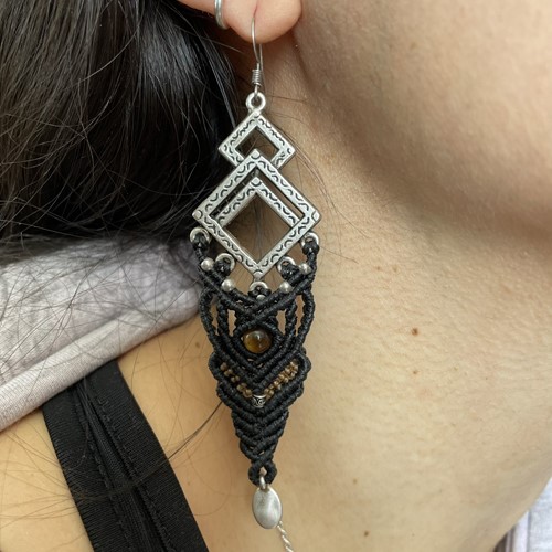 Priya μακραμέ σκουλαρίκια