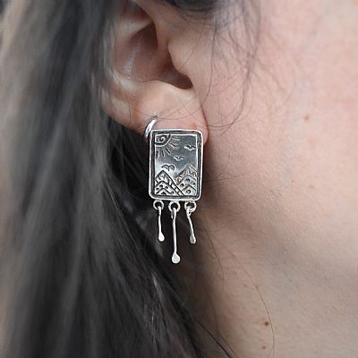 ''Window of my weird soul'' earrings